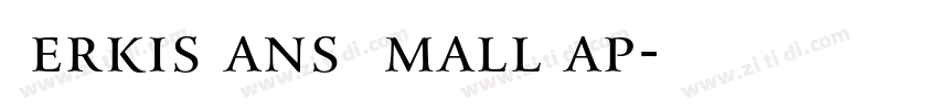 KerkisSans SmallCap字体转换